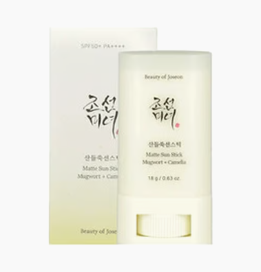 Beauty Of Joseon Matte Sun Stick Mugwort Camelia 18 G Spf 50