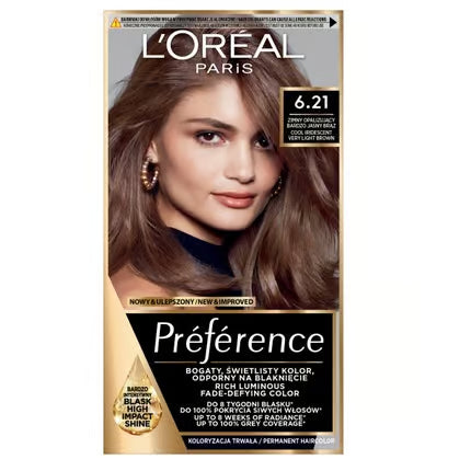 L'Oreal Preference Hair Color 6.21