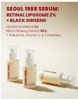 K-Secret Ksecret Seoul 1988 Serum Retinal Liposome 2% Black Ginseng 30ml