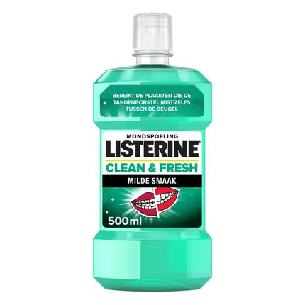 Listerine Mouthwash Clean & Fresh Freshens Breath