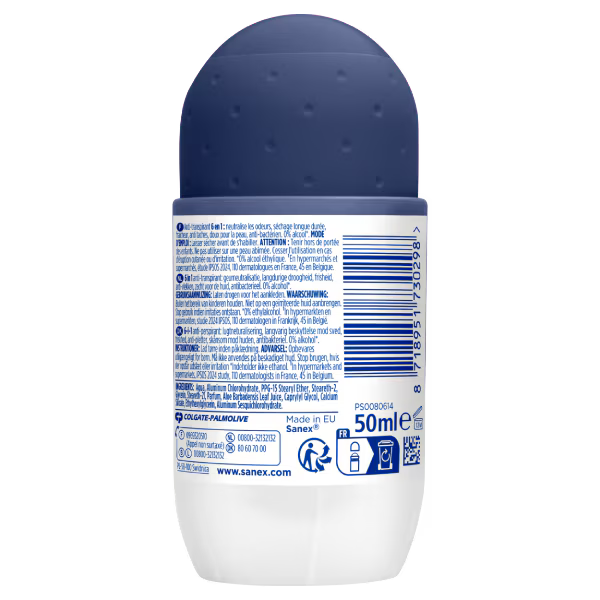 Sanex Dermo Active Control Roll-On Deodorant Anti-Perspirant til Mænd