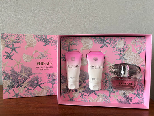 Versace Bright Crystal Women Eau De Toilette Spray 50ml Set With