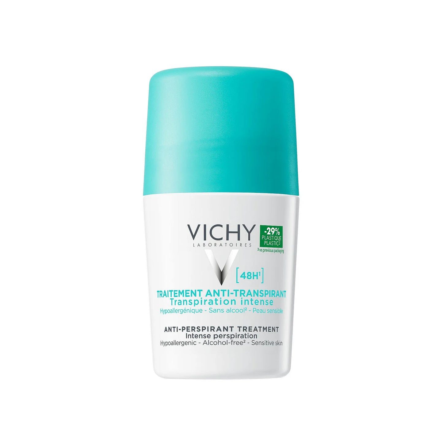 Vichy Intensive Antiperspirant Deo Rollon 48 Hours 50 Ml Effective 48 hour Protection